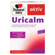 Illustration of the product packaging Doppelherz aktiv Uricalm front view